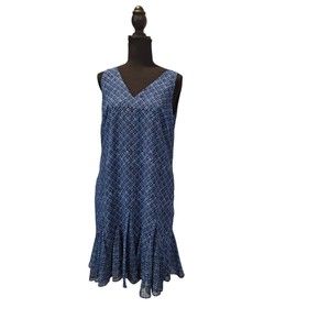 Lauren Ralph Lauren Blue Patterned Dress